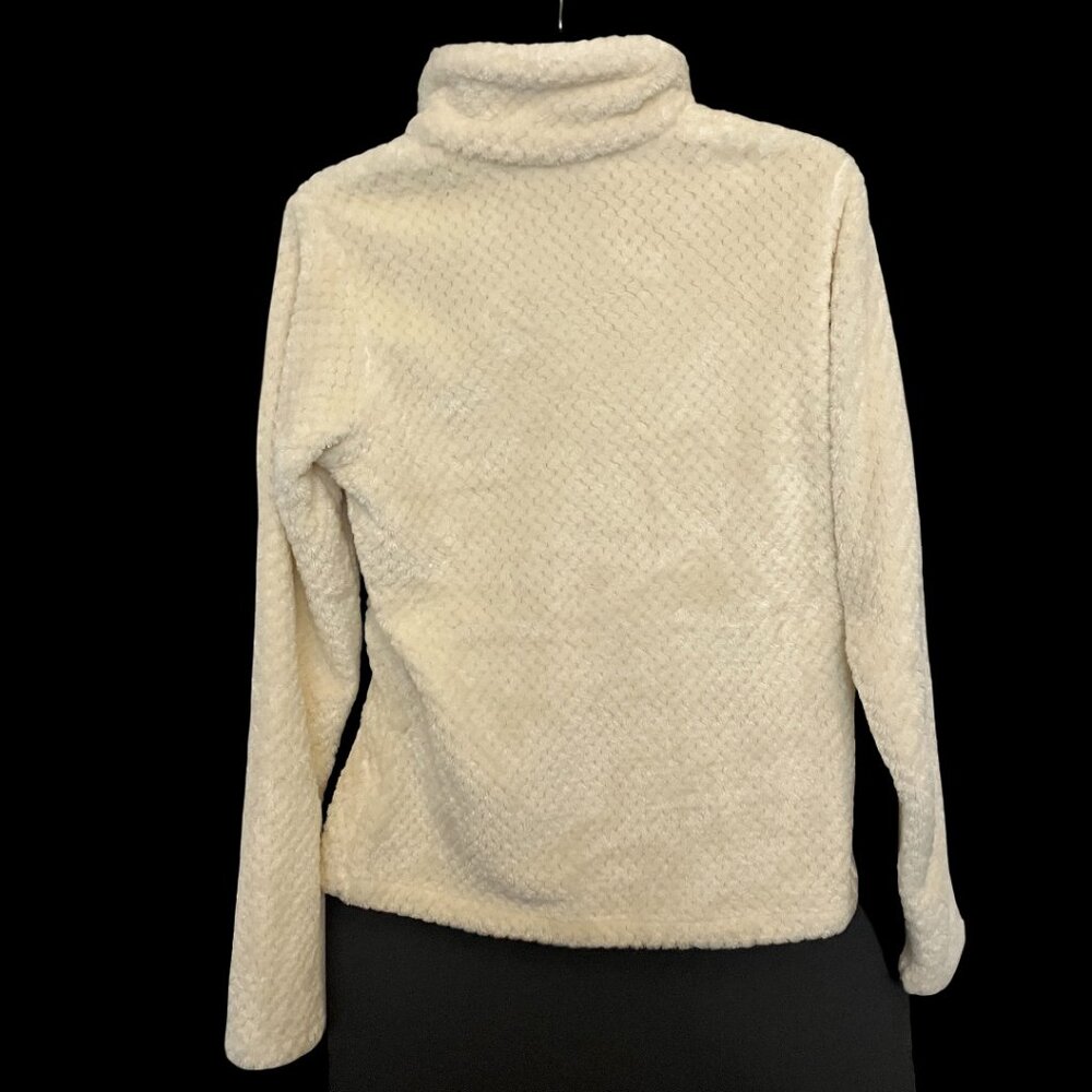 Columbia Womens NWT Beech Forest Full Zip Fleece Jacket Coat Medium Cream Ivory - Picture 5 of 8